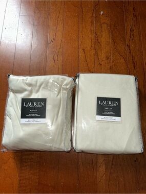 Lauren Ralph Lauren Blackout Curtain Panels Set of 2 52x108 Blackout Natural